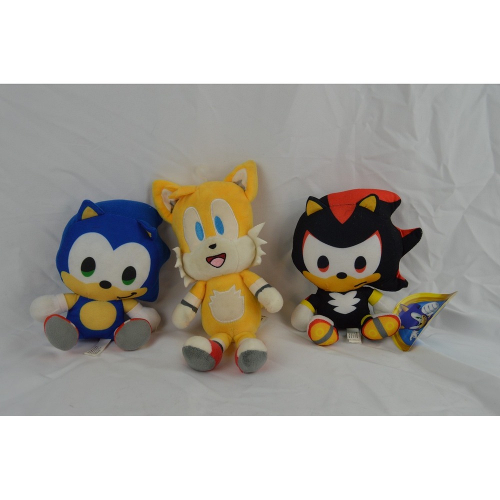 Sonic, Tails, and Shadow Plushes - Sonic the Hedgehog